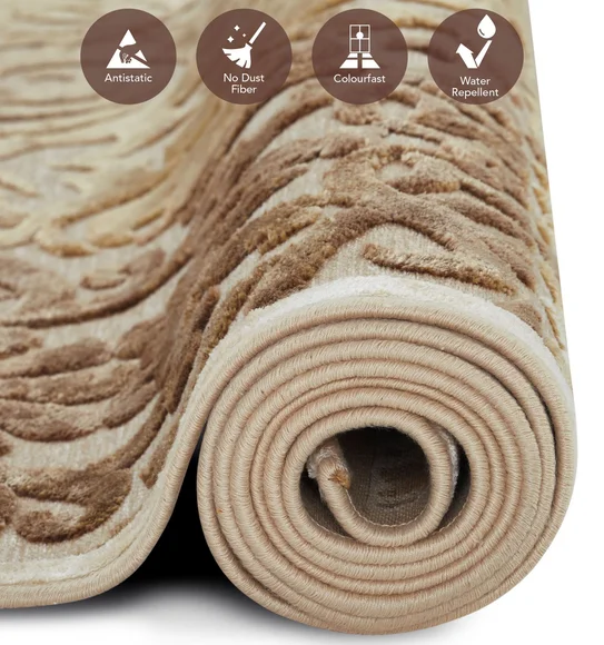 Genova Classical Carpet Brown and Beige