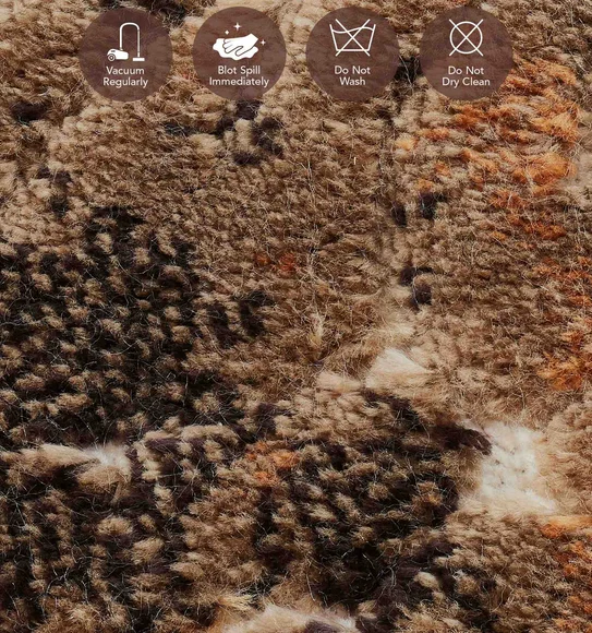 Genova Classical Carpet Brown and Beige