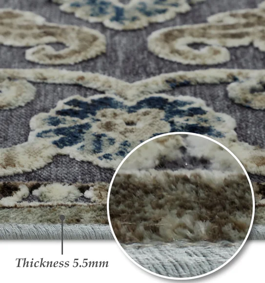 Genova Classical Carpet Grey