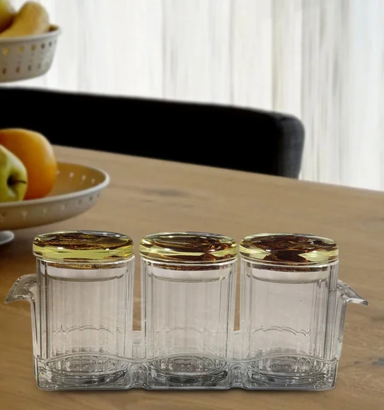 Agua Acrylic Acrylic Air Tight Jar Brown