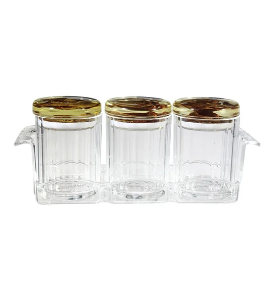 Agua Acrylic Acrylic Air Tight Jar Brown