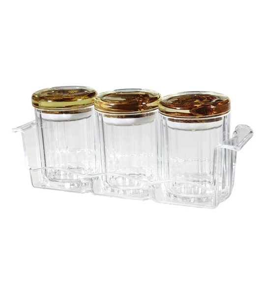 Agua Acrylic Acrylic Air Tight Jar Brown