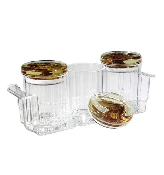 Agua Acrylic Acrylic Air Tight Jar Brown