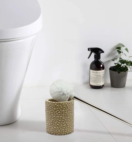 Alvina Polyresin Toiletbrush Holder D.Beige