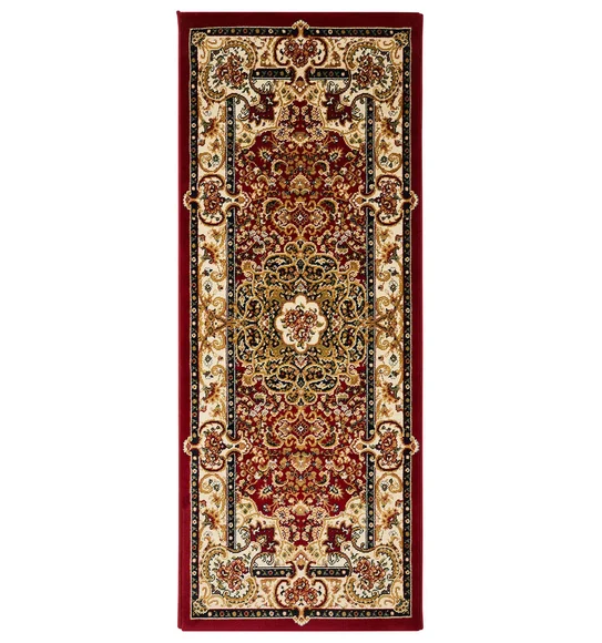 Esfahan Classical Runner Maroon and Cream