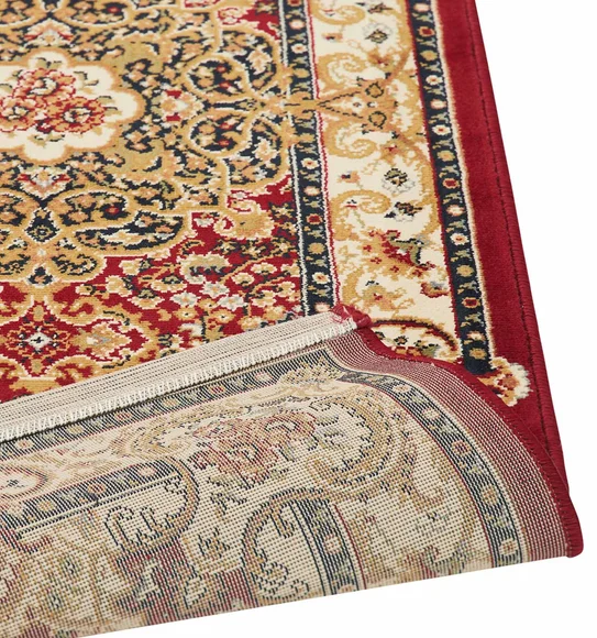 Esfahan Classical Runner Maroon and Cream