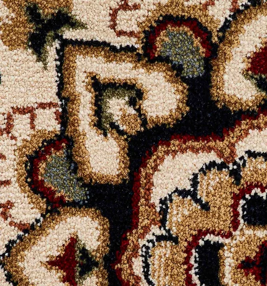 Esfahan Classical Carpet Navy and Cream