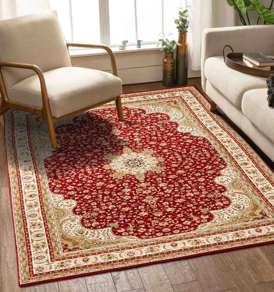 Esfahan Classical Carpet Red