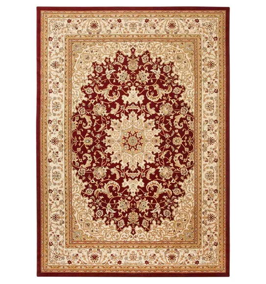 Esfahan Classical Carpet Red and Beige