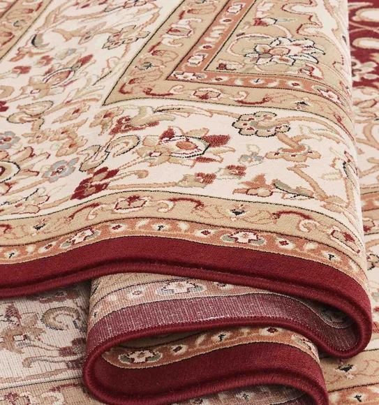 Esfahan Classical Carpet Red and Beige