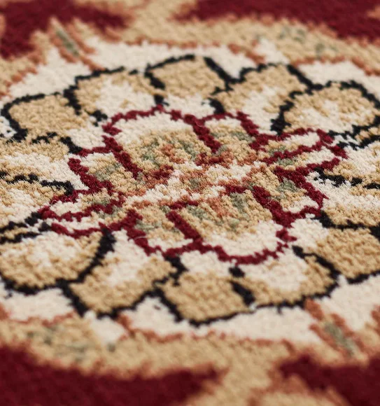 Esfahan Classical Carpet Red and Beige