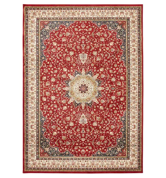 Esfahan Classical Carpet Red and Cream