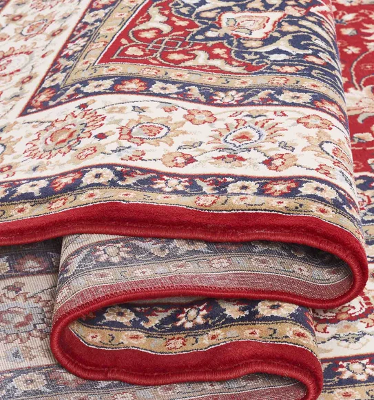 Esfahan Classical Carpet Red and Cream