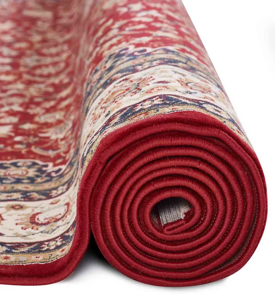 Esfahan Classical Carpet Red and Cream