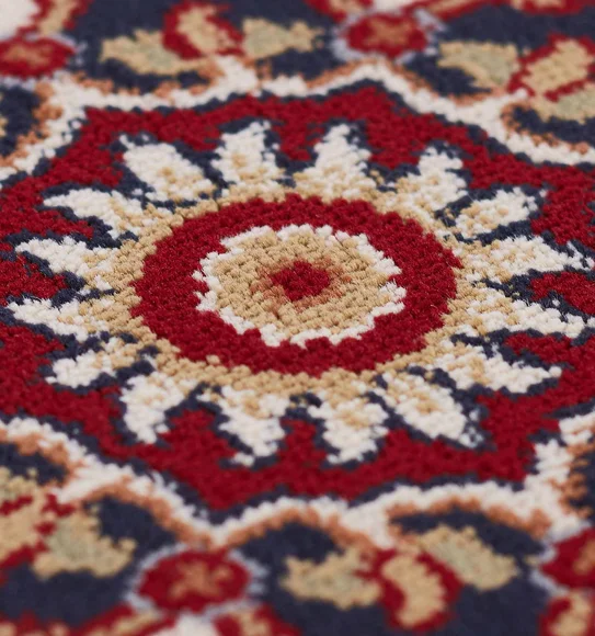 Esfahan Classical Carpet Red and Cream