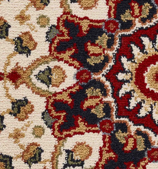 Esfahan Classical Carpet Red and Cream