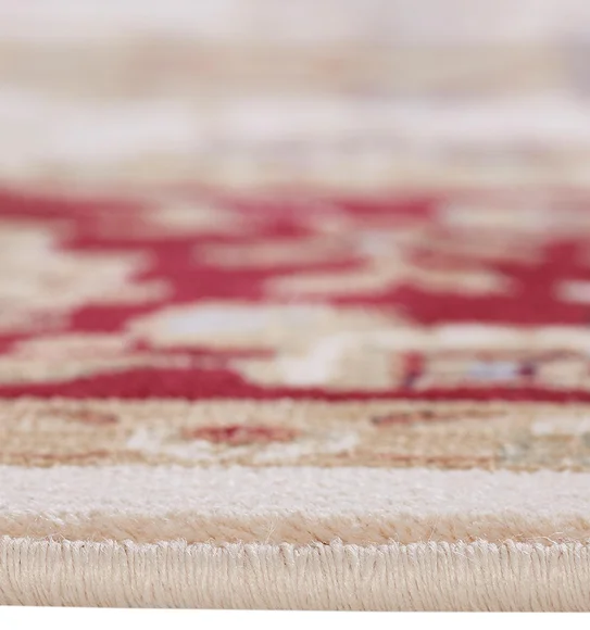Esfahan Classical Carpet Cream and Red