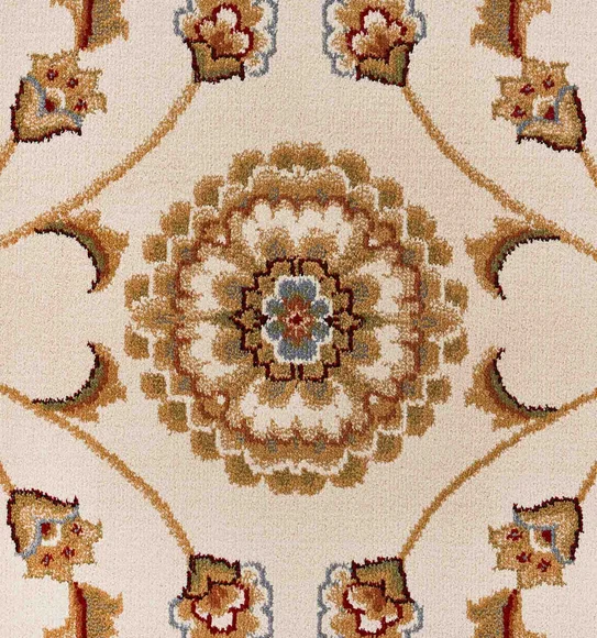 Esfahan Classical Carpet Cream and Red
