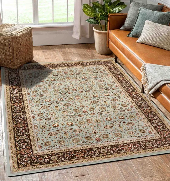 Esfahan Classical Carpet Pista Green