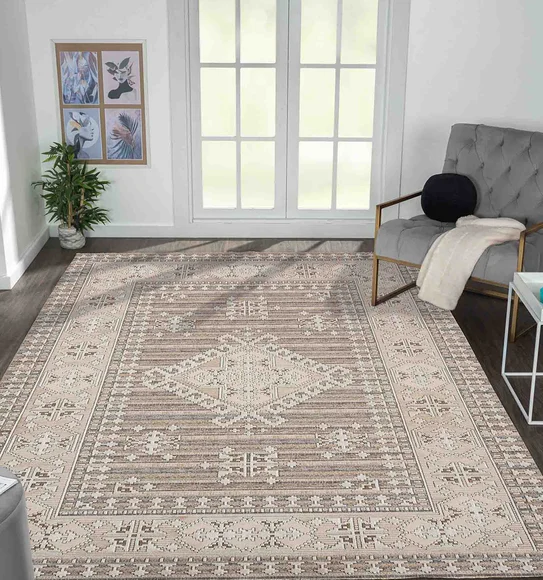 Caroline Neo Classical Carpet Beige