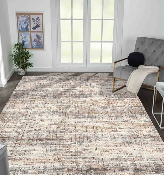 Caroline Abstract Carpet Grey