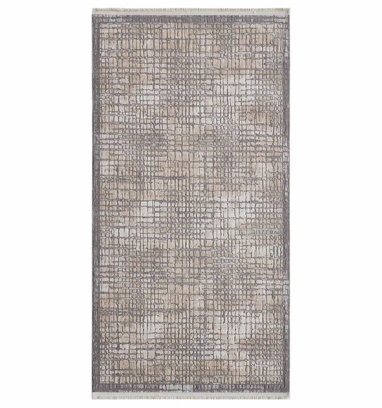 Abby Scribbled Abstract Runner D.Grey
