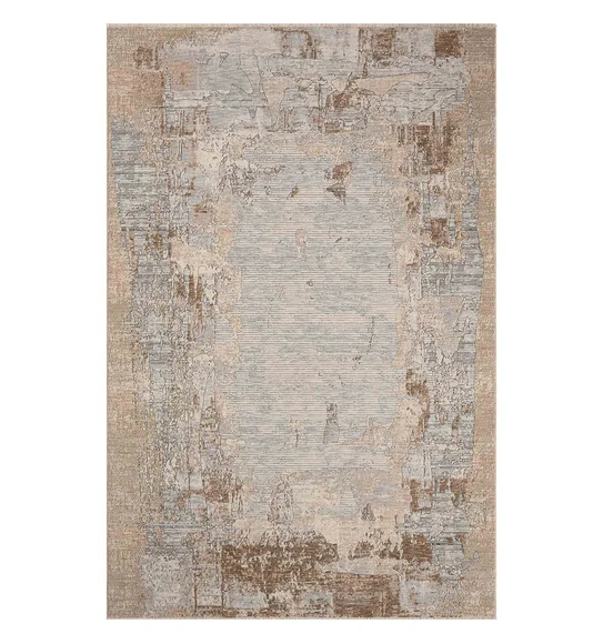 Abby Abstract Modern Carpet Grey Silver