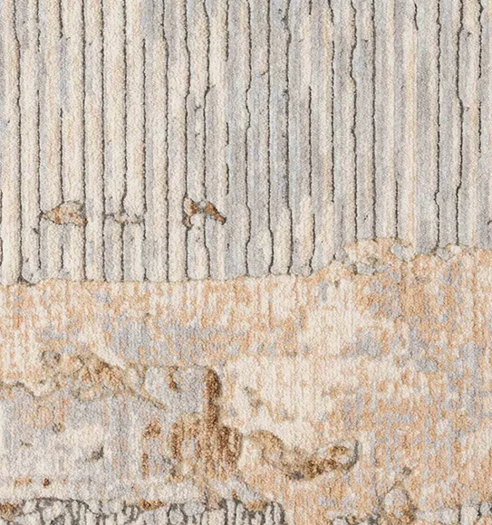 Abby Abstract Modern Carpet Grey Silver