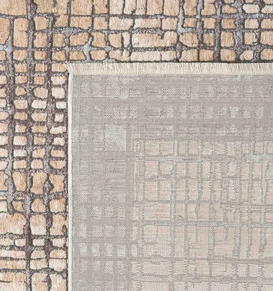 Abby Scribbled Abstract Carpet D.Grey