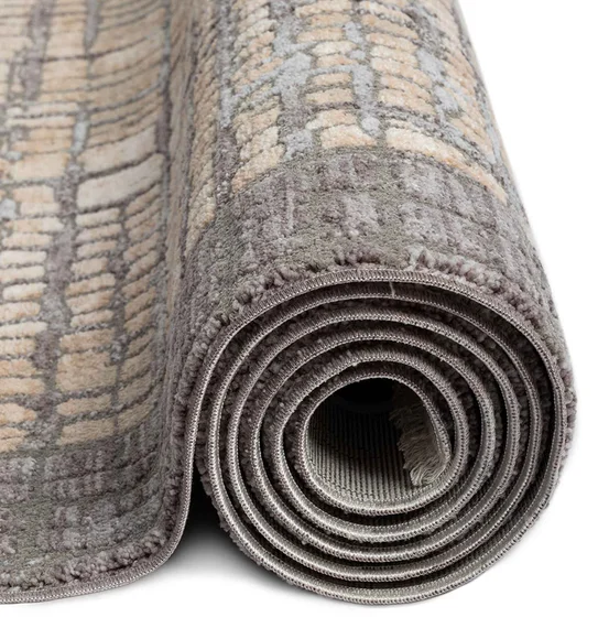 Abby Scribbled Abstract Carpet D.Grey