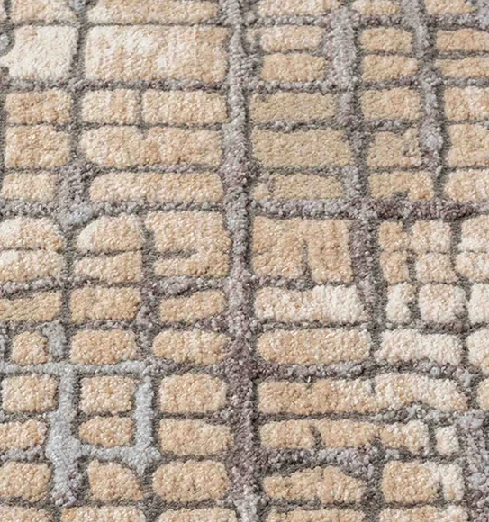 Abby Scribbled Abstract Carpet D.Grey