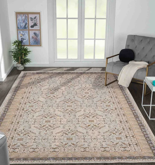 Abby Neo Classical Carpet Grey
