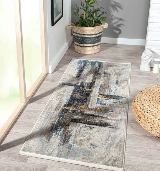 Sunshine Modern Art Runner Cream