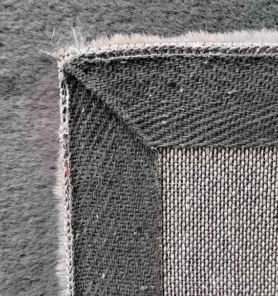New Oslo Rabit Fur Carpet Charcoal