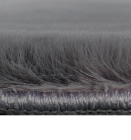 New Oslo Rabit Fur Carpet Charcoal