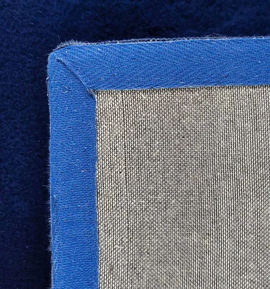 New Oslo Rabit Fur Carpet Navy Blue