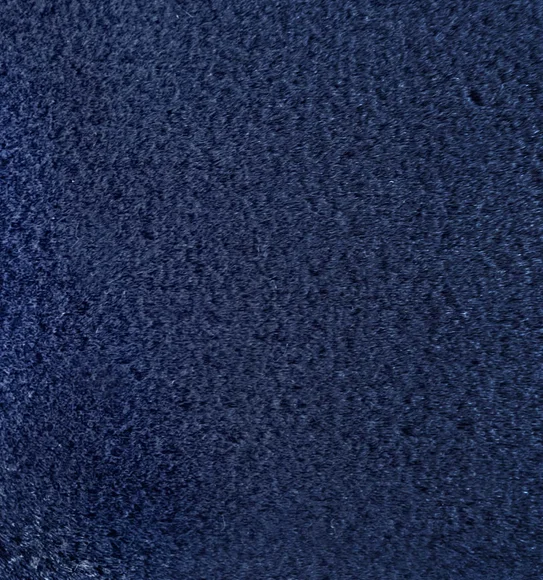 New Oslo Rabit Fur Carpet Navy Blue
