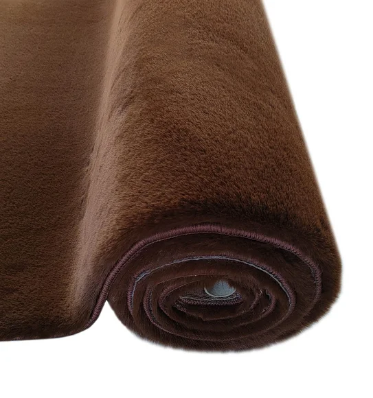 New Oslo Rabit Fur Carpet Light Brown