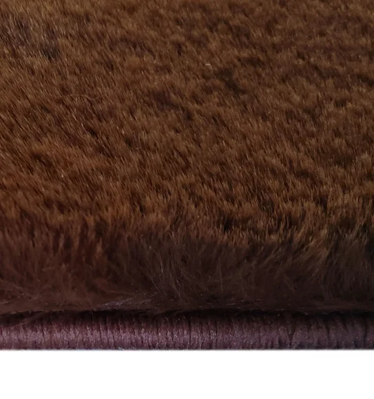 New Oslo Rabit Fur Carpet Light Brown