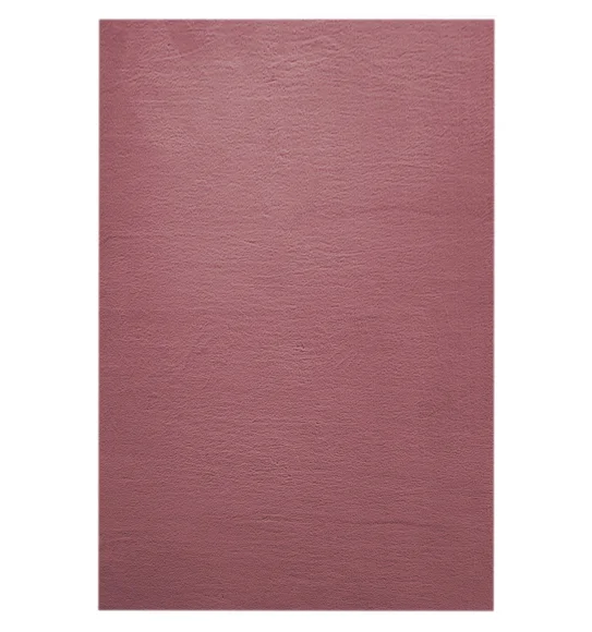 New Oslo Rabit Fur Carpet Strawberry