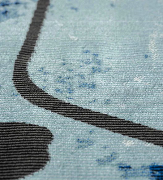 Hawaii Pantagon Carpet Blue