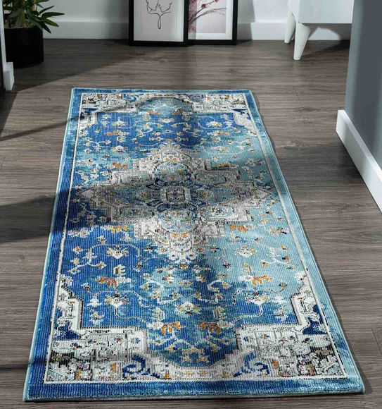 Trojan Classical Runner Blue and Beige