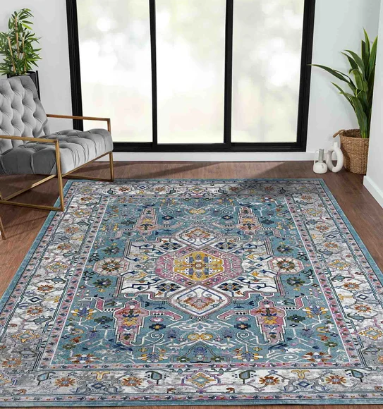 Trojan Classical Carpet Blue