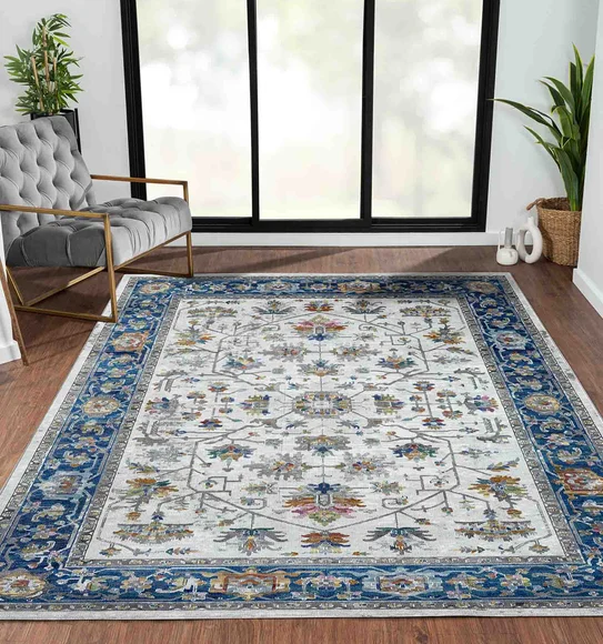 Trojan Classical Carpet Navy