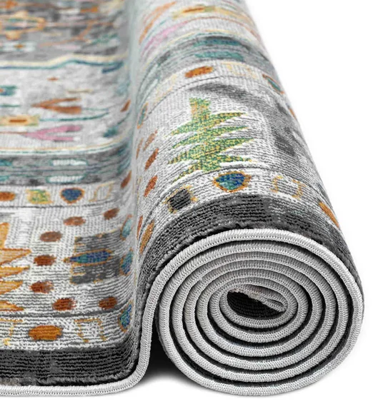 Trojan Classical Carpet Grey and Beige