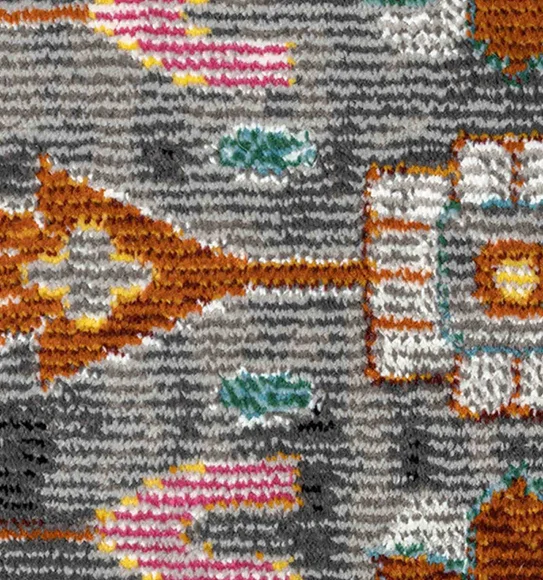 Trojan Classical Carpet Grey and Beige