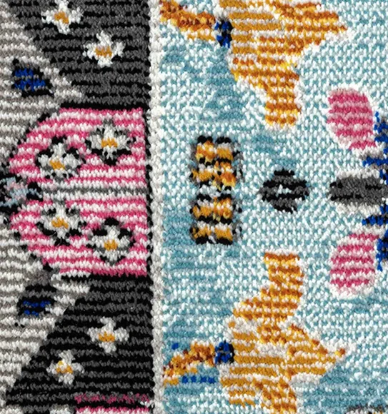 Trojan Classical Carpet Navy and Blue