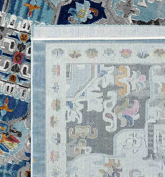 Trojan Classical Carpet Blue and Beige