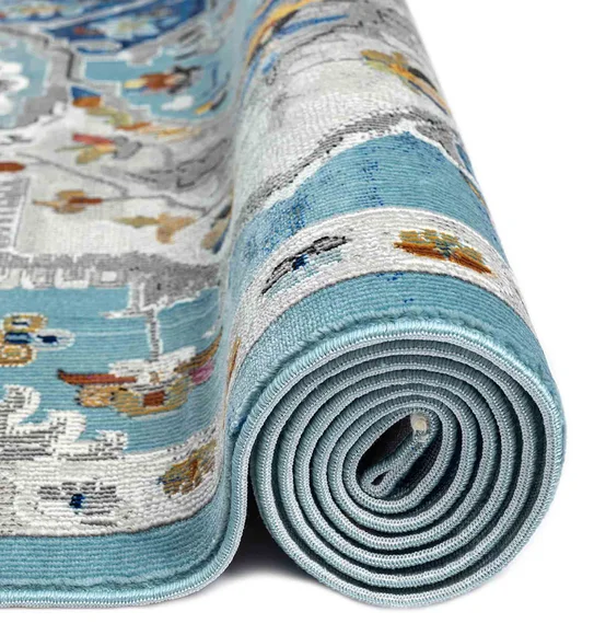 Trojan Classical Carpet Blue and Beige