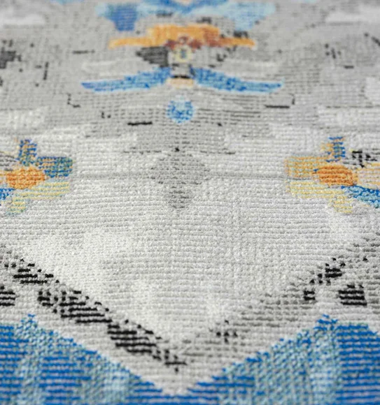 Trojan Classical Carpet Blue and Beige